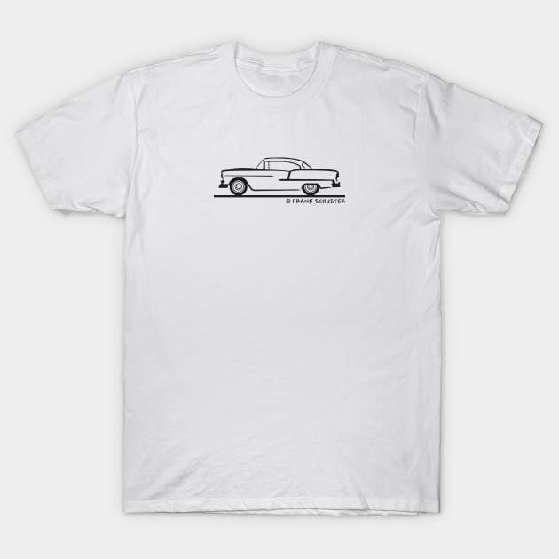 1955 Chevrolet Hardtop Coupe T-Shirt by PauHanaDesign